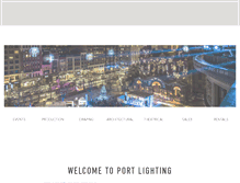 Tablet Screenshot of portlighting.com